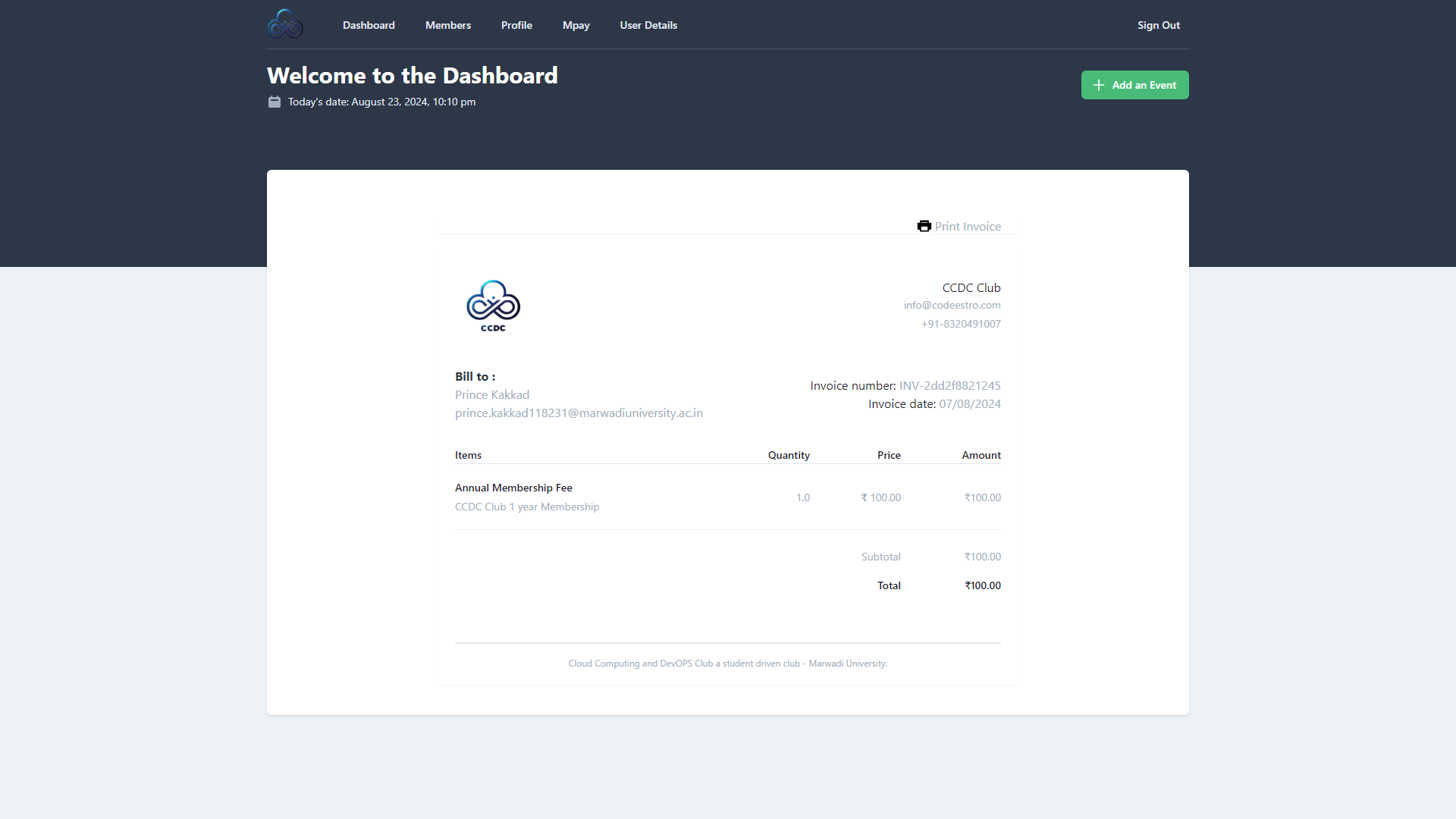 Cloud Computing &amp; DevOps Club (CCDC CLUB) Image 7